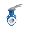 Butterfly valve Type: 4991 Ductile cast iron/PFA/PTFE/SIL Centric Handle PN10 Wafer type DN40- 1.1/2"